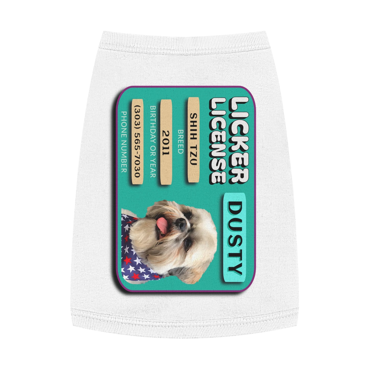 Licker License - Dog Apparel Pet Tank Top