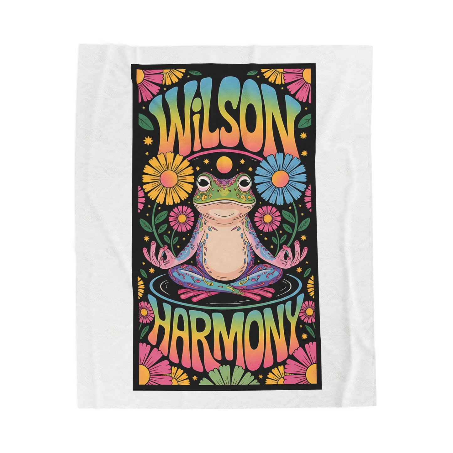 Wilson Frog Harmony - Velveteen Plush Blanket, Cozy Throw for Home