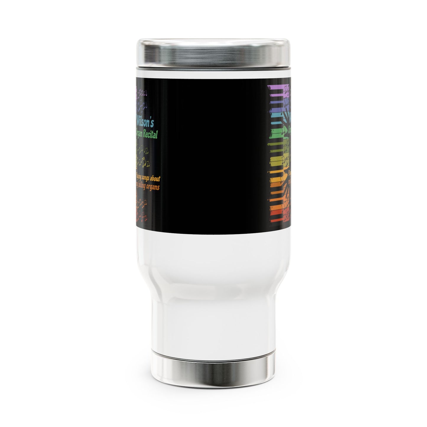Wilson's Organ Recital Design - Stainless Steel Travel Mug w/Handle