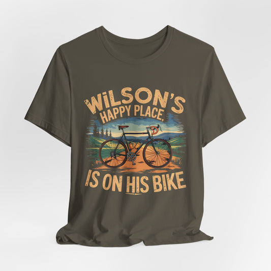 Wilsons happy place Bike - Unisex Tee Shirt