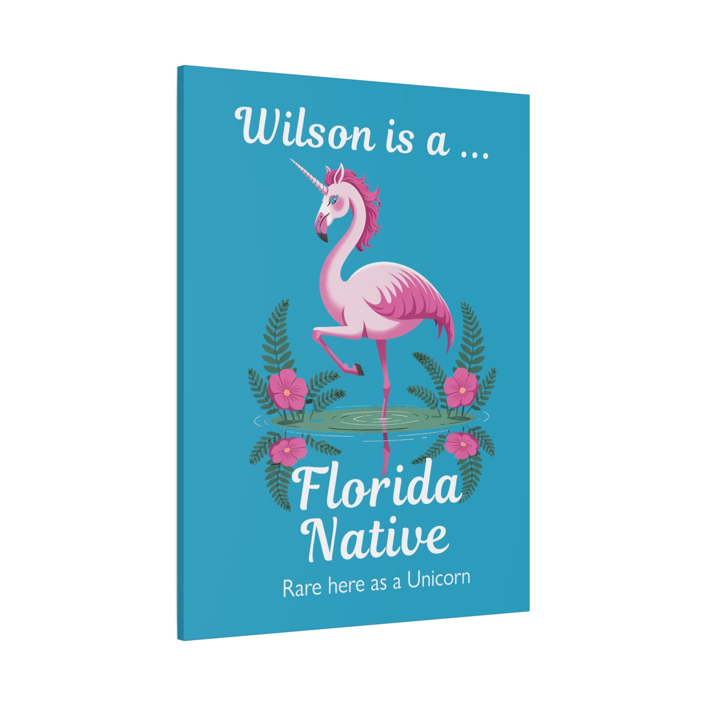 Florida Native Flamingo-Corn - Canvas Wall Art