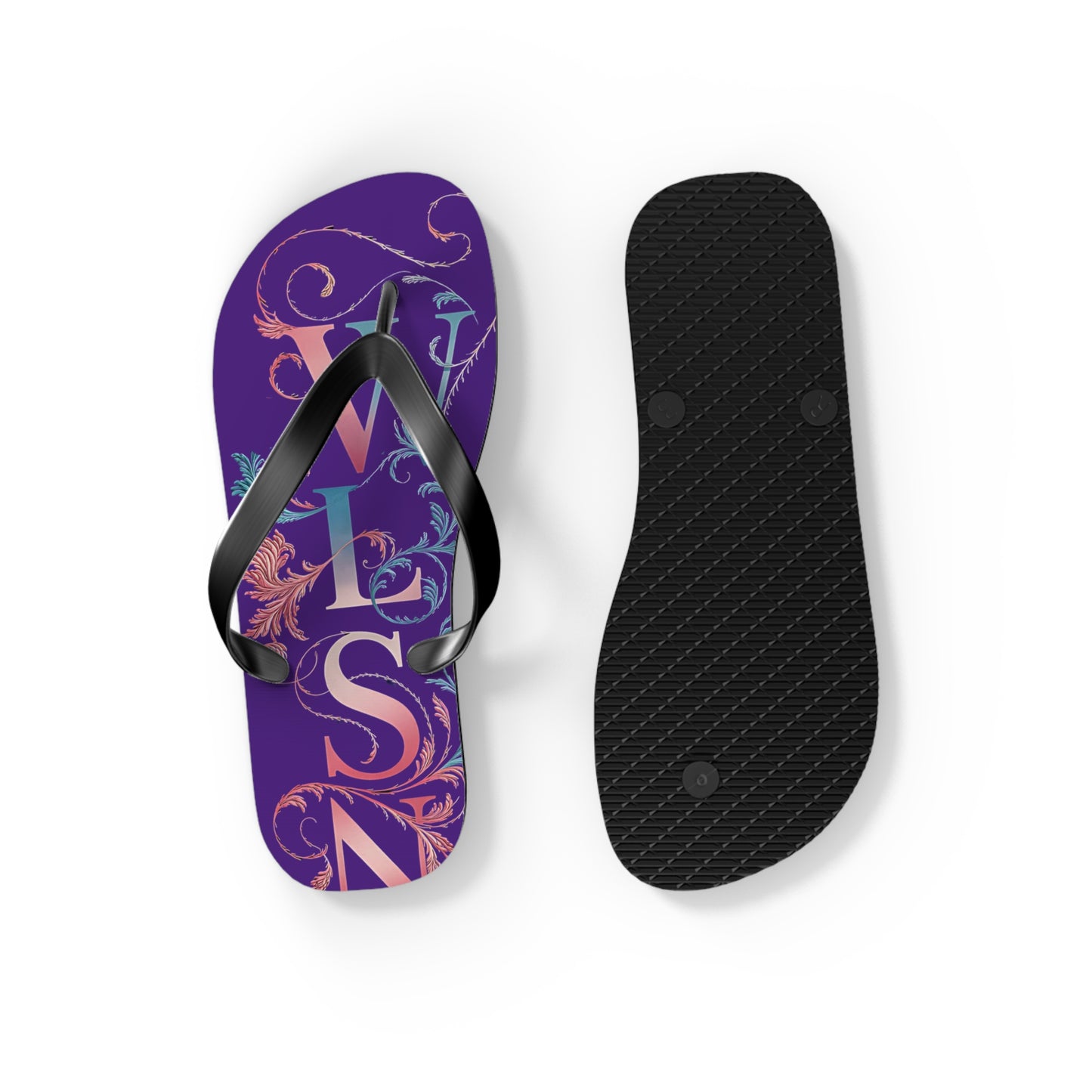 Wilson Flip Flops | Purple Sandals, Beachwear