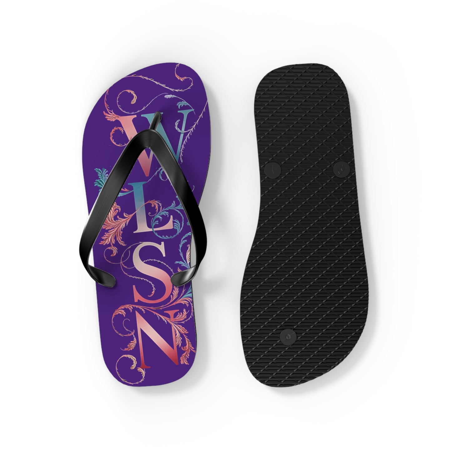 Wilson Flip Flops | Purple Sandals, Beachwear