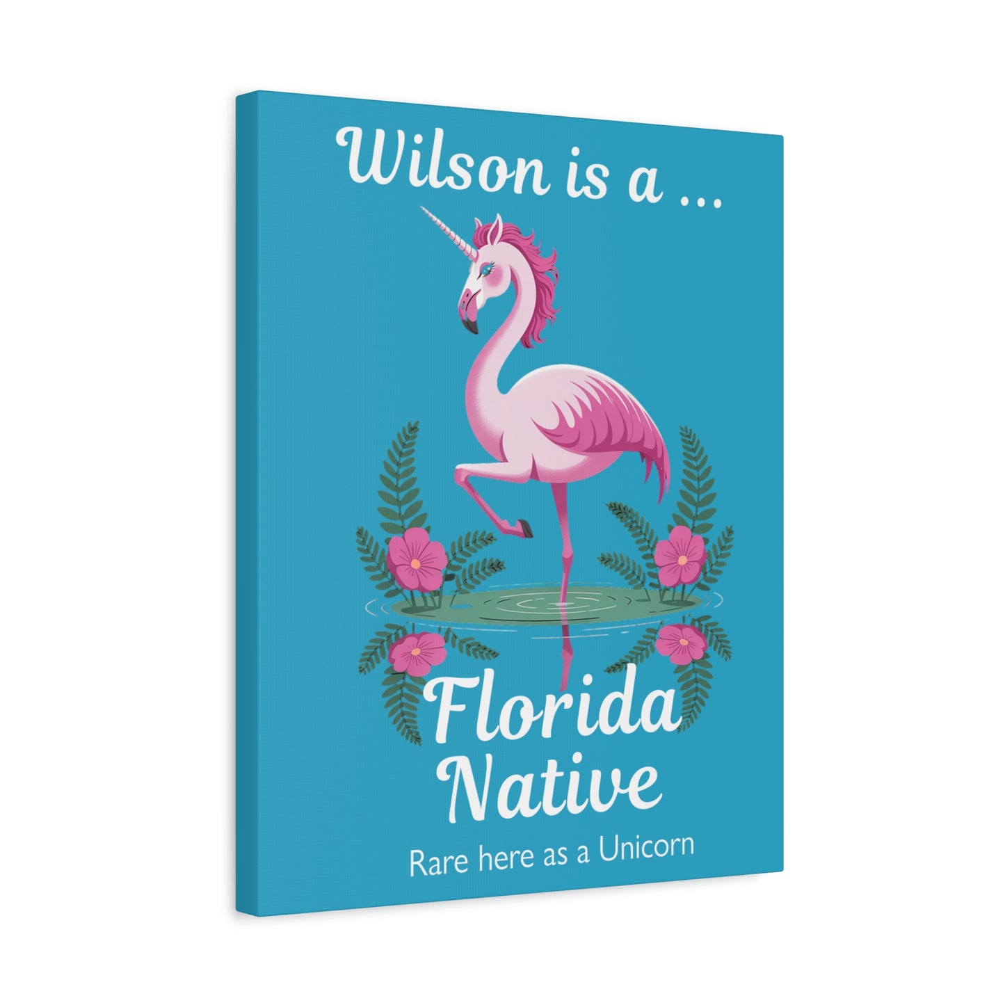 Florida Native Flamingo-Corn - Canvas Wall Art