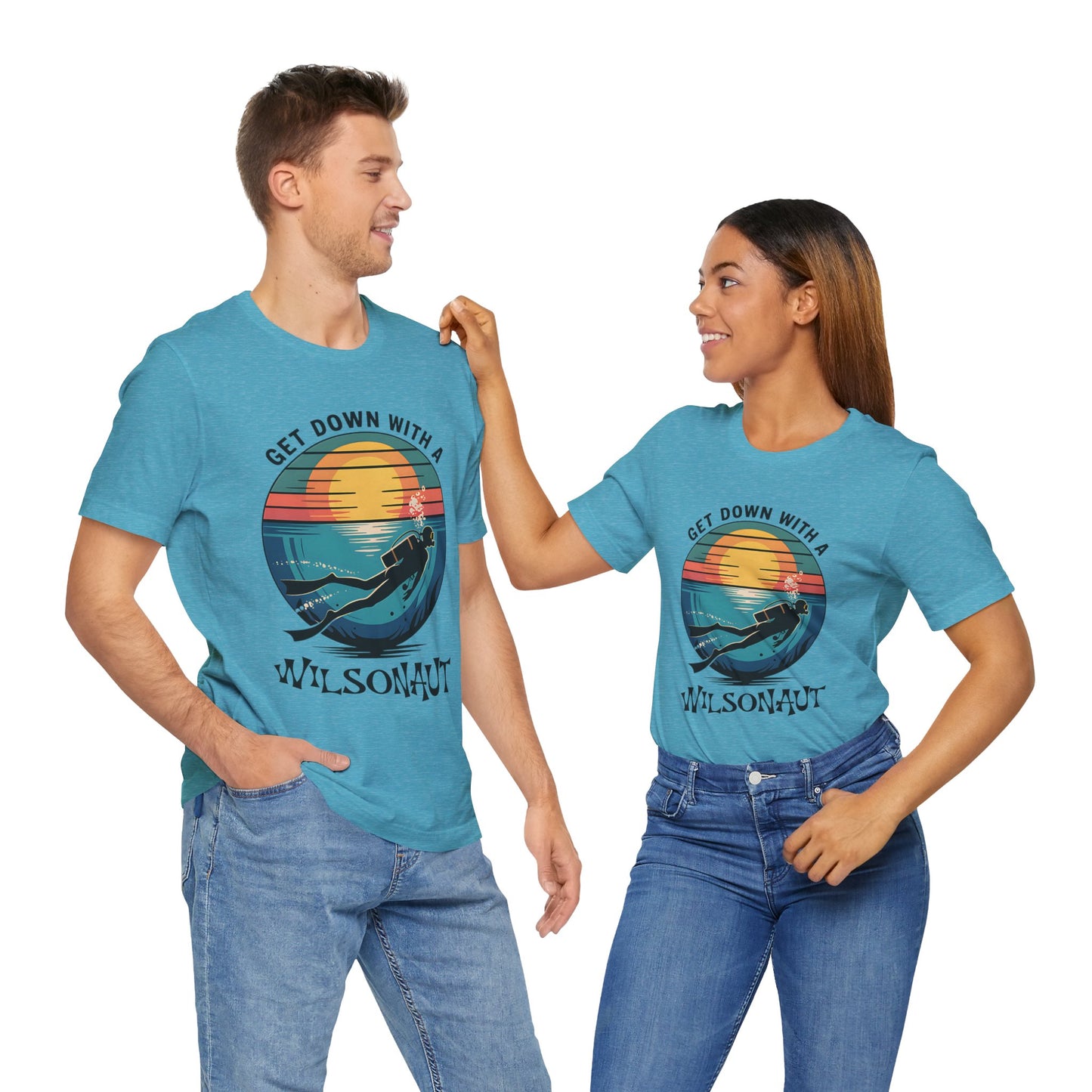 Scuba, Get Down with WILSON -  Unisex Tee Shirt