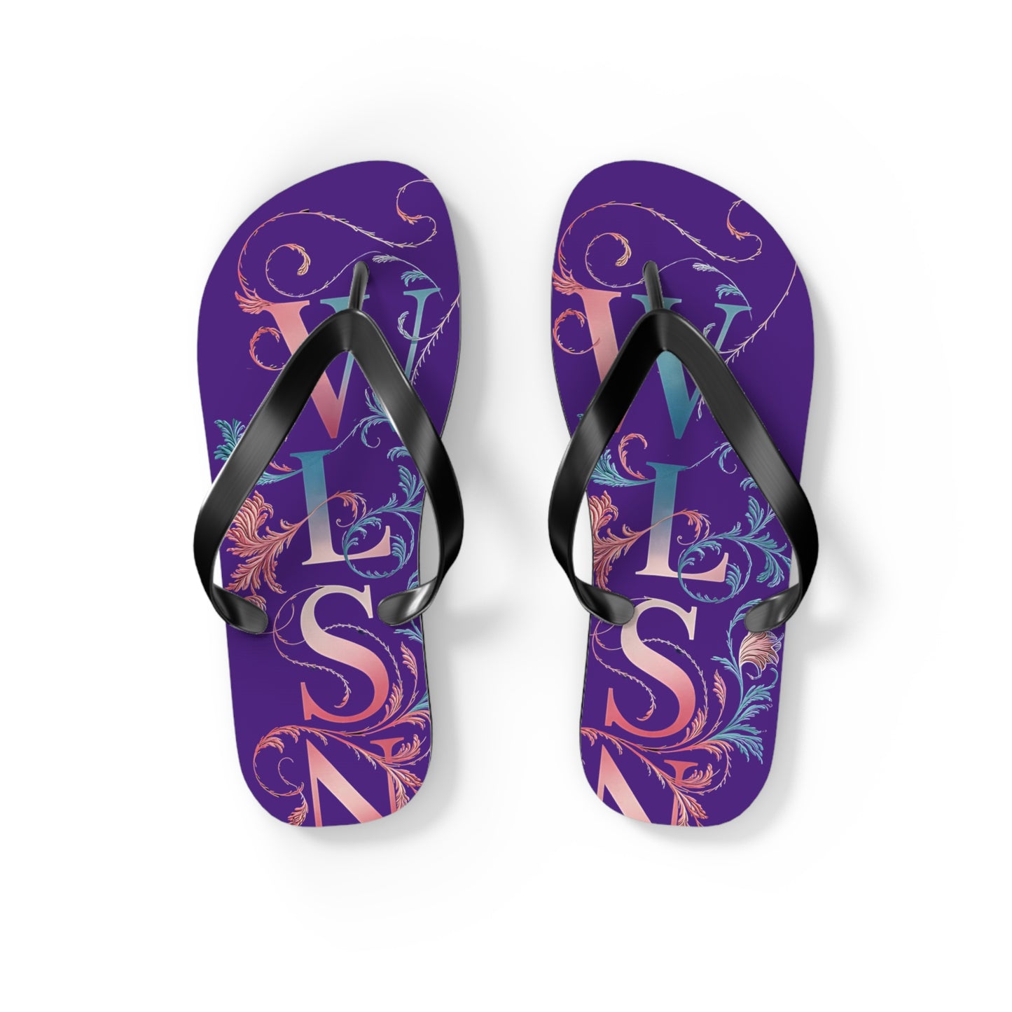 Wilson Flip Flops | Purple Sandals, Beachwear