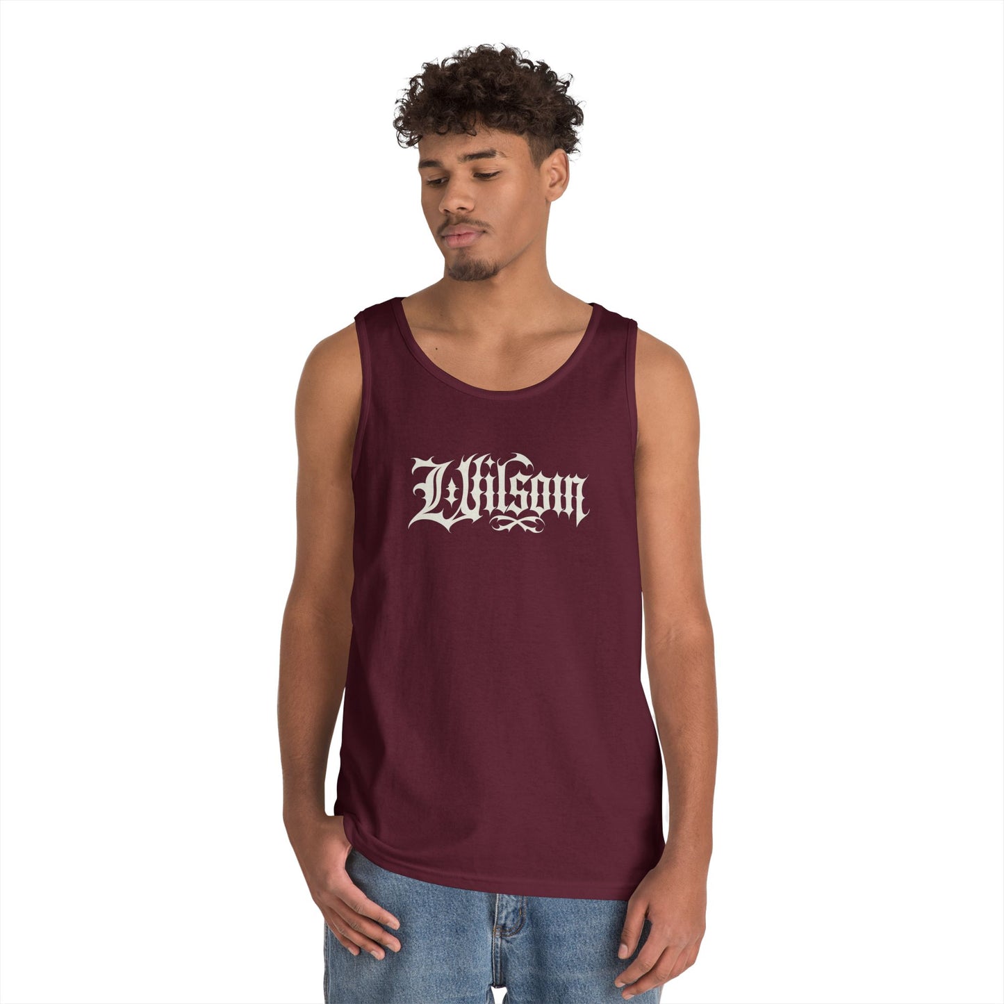 Wilson Graphic Letters - Unisex Heavy Cotton Tank Top