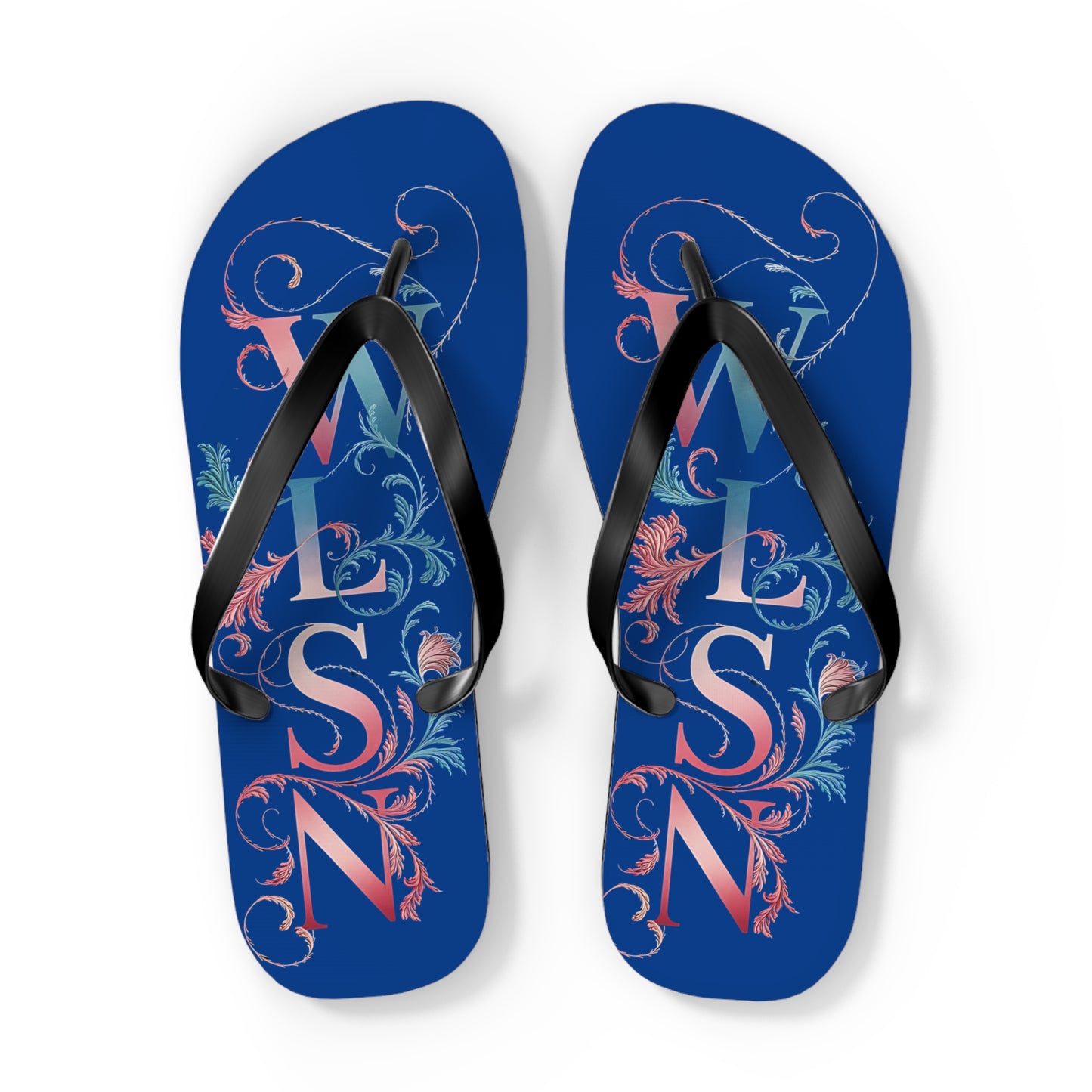 Wilson Flip Flops | Blue Sandals, Beachwear