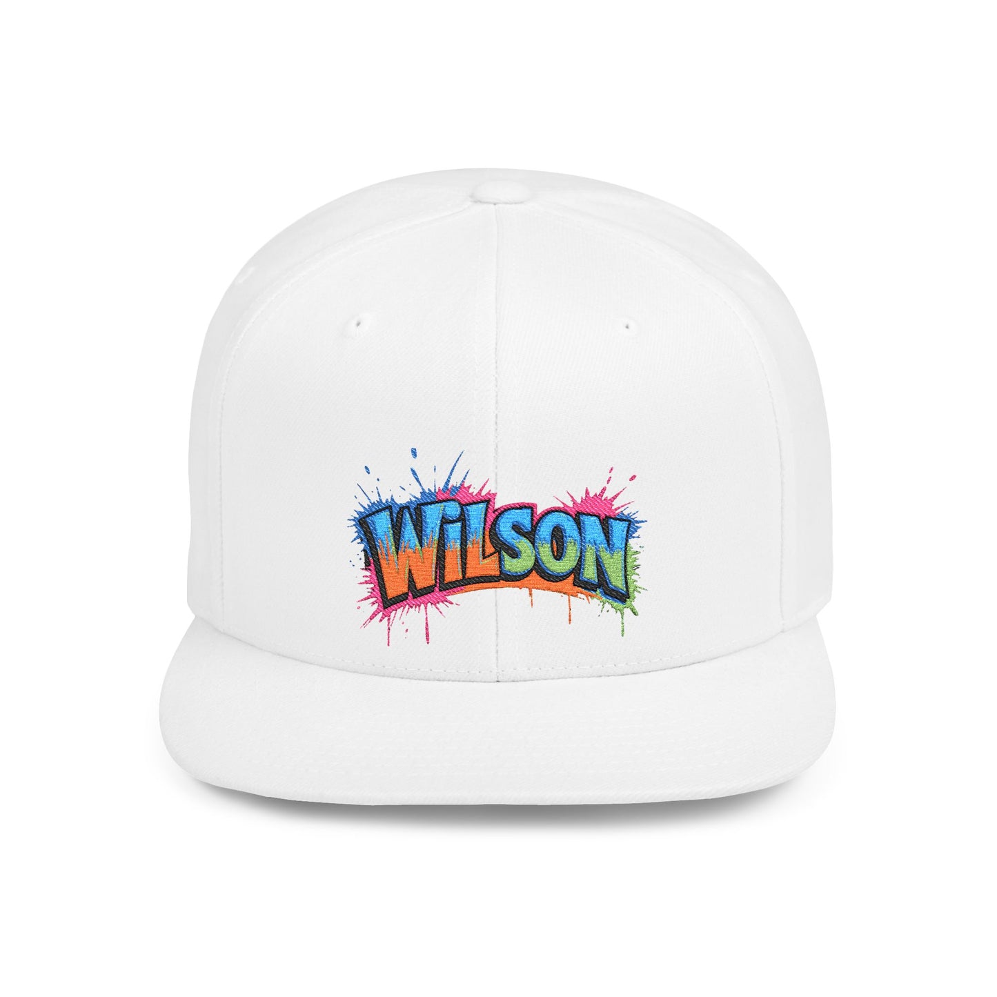 Wilson Splatter Graphic  - Flat Bill Snapback Hat