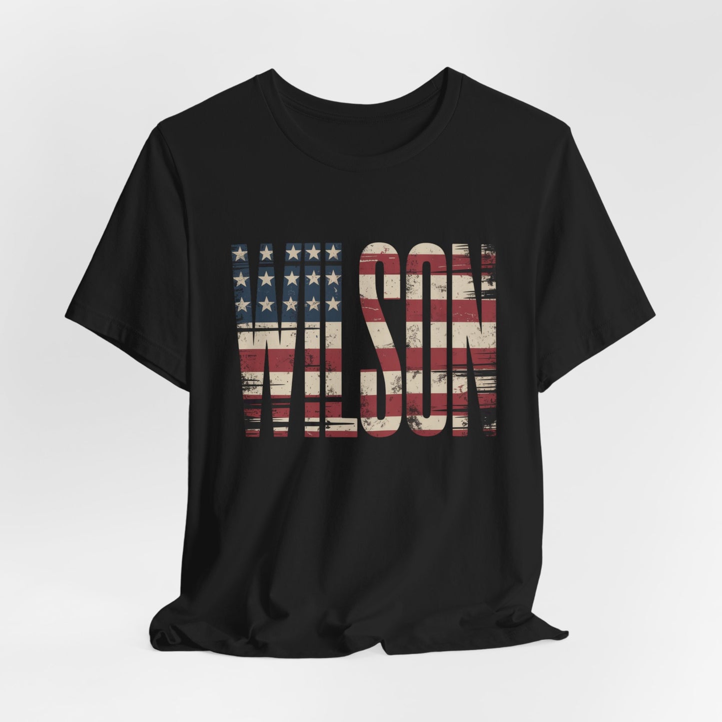 Wilson USA Flag Letters - Unisex Tee Shirt