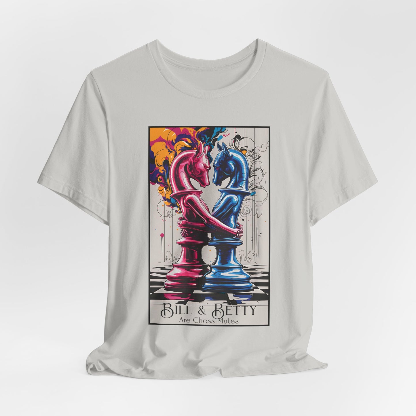 Chess Mates Tee Shirt, Unisex Tee for game night