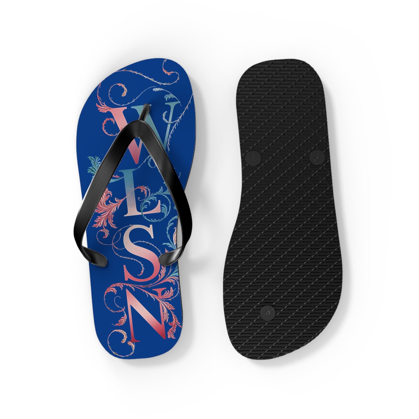Wilson Flip Flops | Blue Sandals, Beachwear