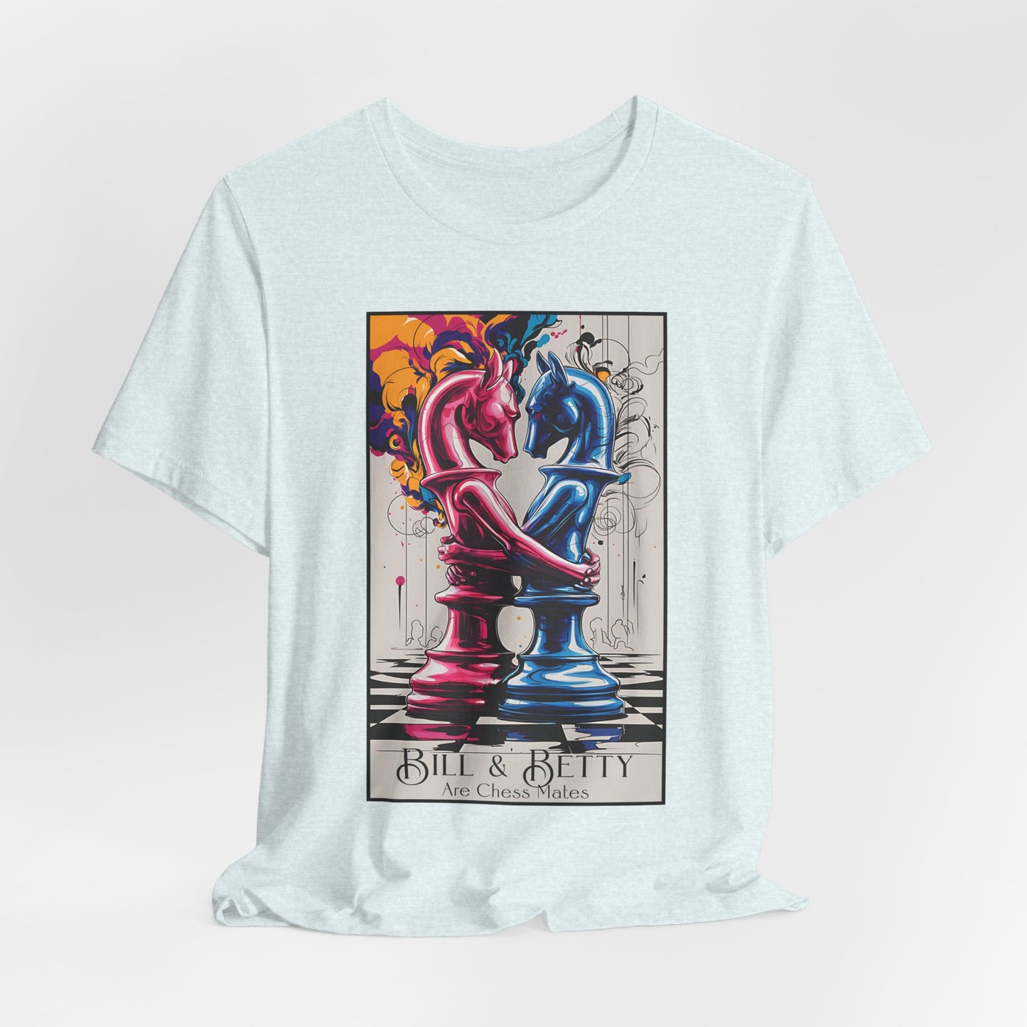 Chess Mates Tee Shirt, Unisex Tee for game night
