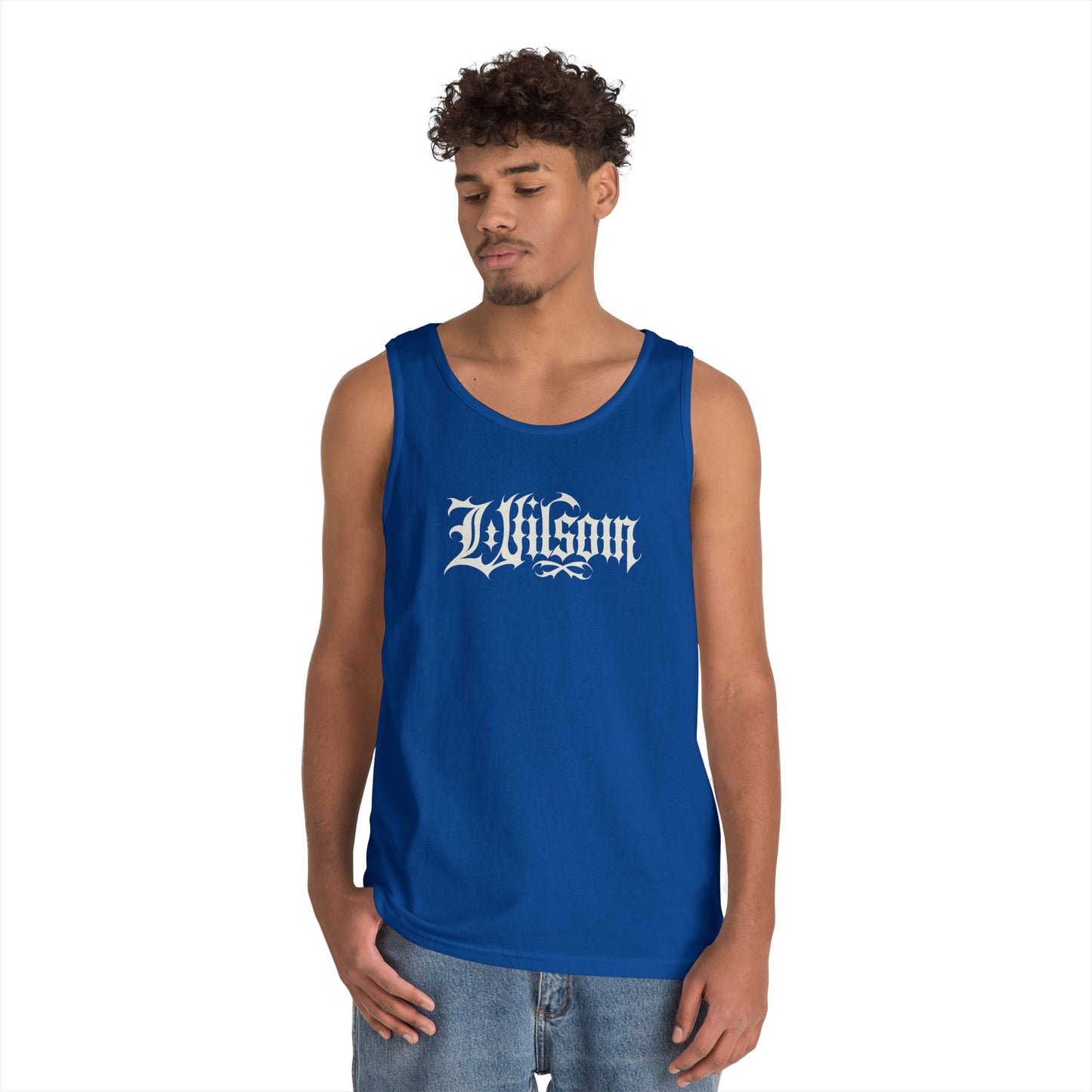 Wilson Graphic Letters - Unisex Heavy Cotton Tank Top