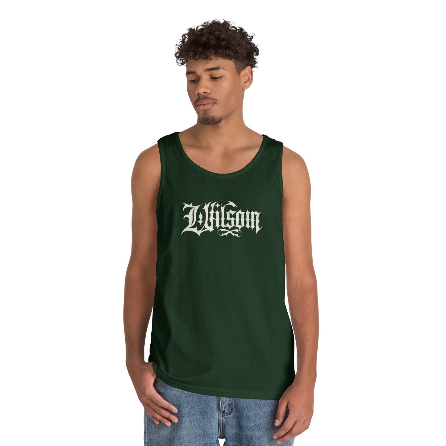 Wilson Graphic Letters - Unisex Heavy Cotton Tank Top