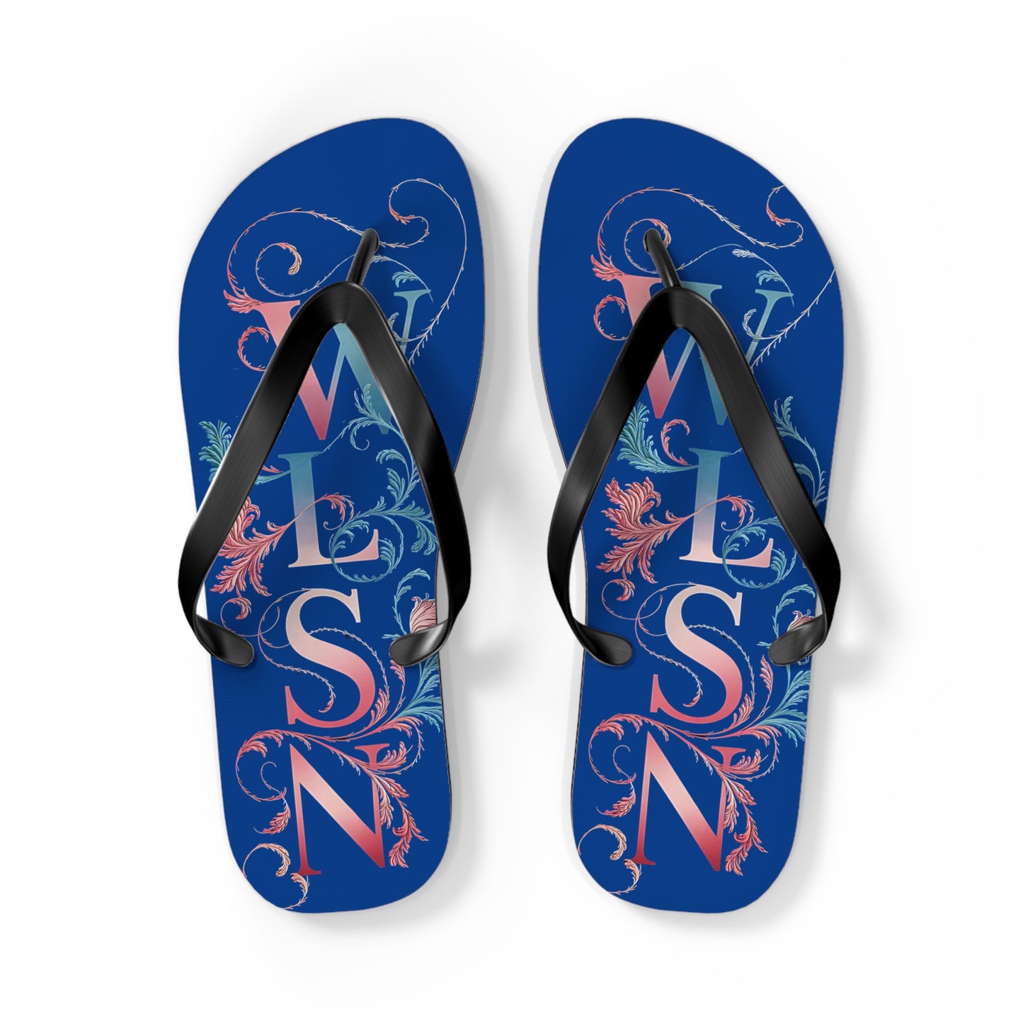 Wilson Flip Flops | Blue Sandals, Beachwear