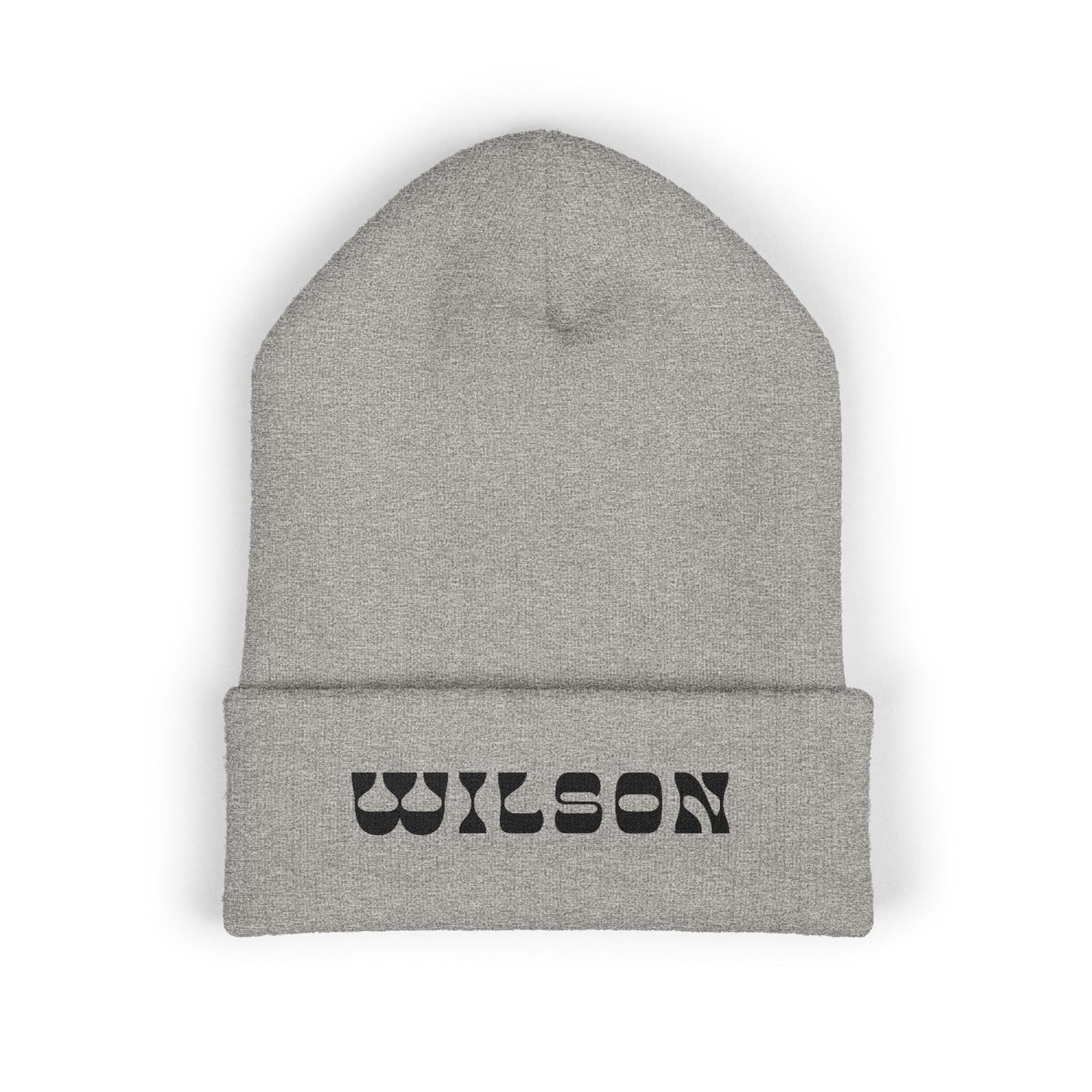 EMBROIDERY - Cuffed Wilson Beanie - Winter Hat, Custom Beanie,