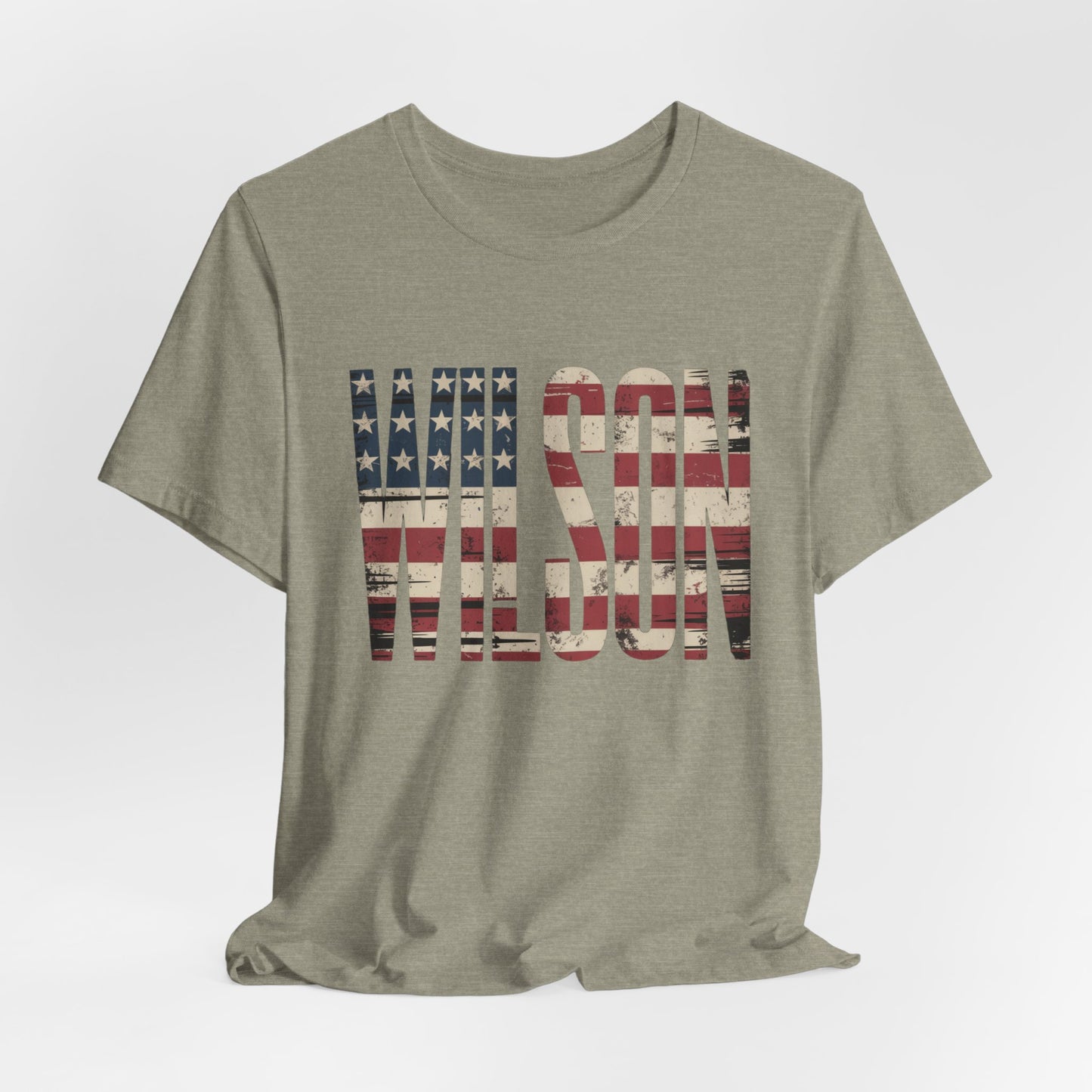 Wilson USA Flag Letters - Unisex Tee Shirt