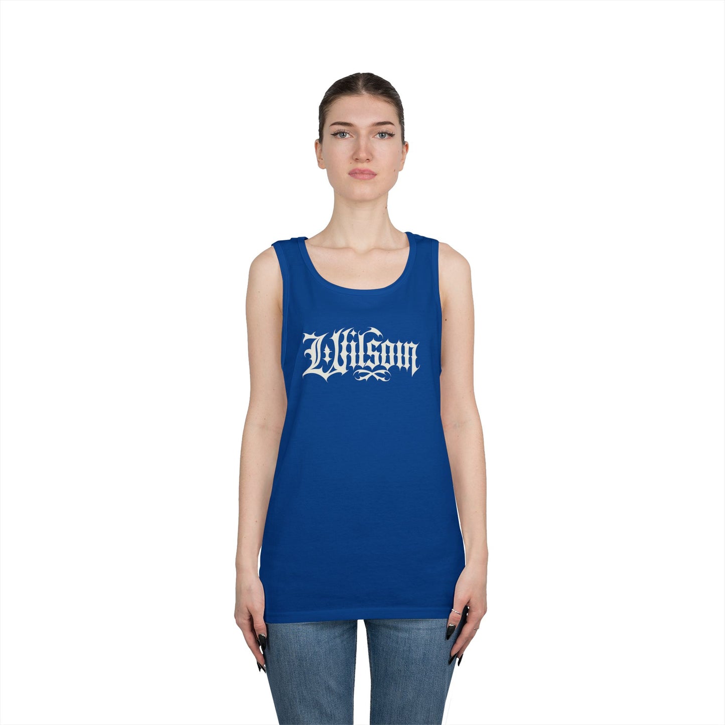 Wilson Graphic Letters - Unisex Heavy Cotton Tank Top