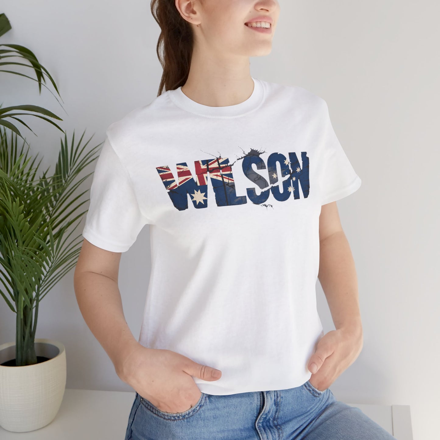 Wilson Australia Flag Letters - Unisex Tee Shirt