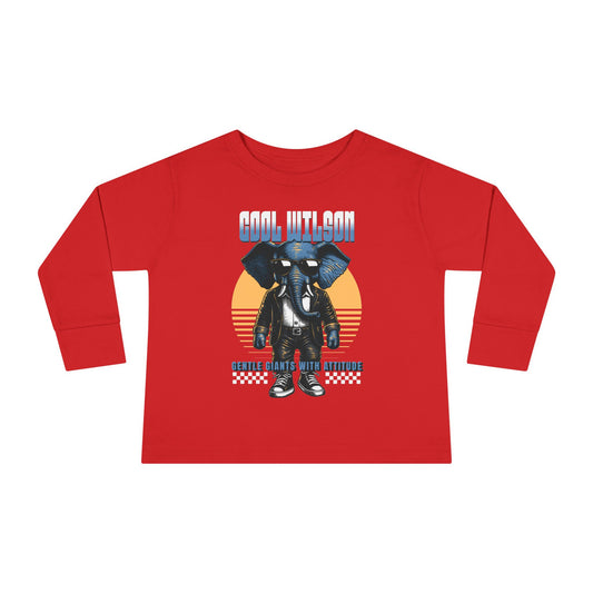 Cool Wilson Toddler Long Sleeve Tee - Stylish Kids Apparel with Attitude