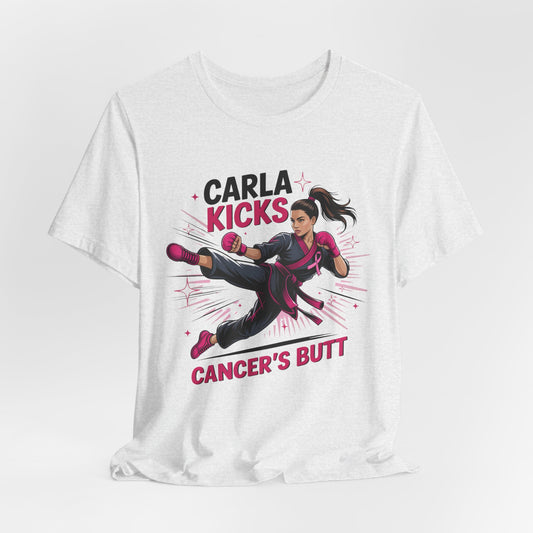 Carla Kicks Cancer - Stylish Short Sleeve Shirt