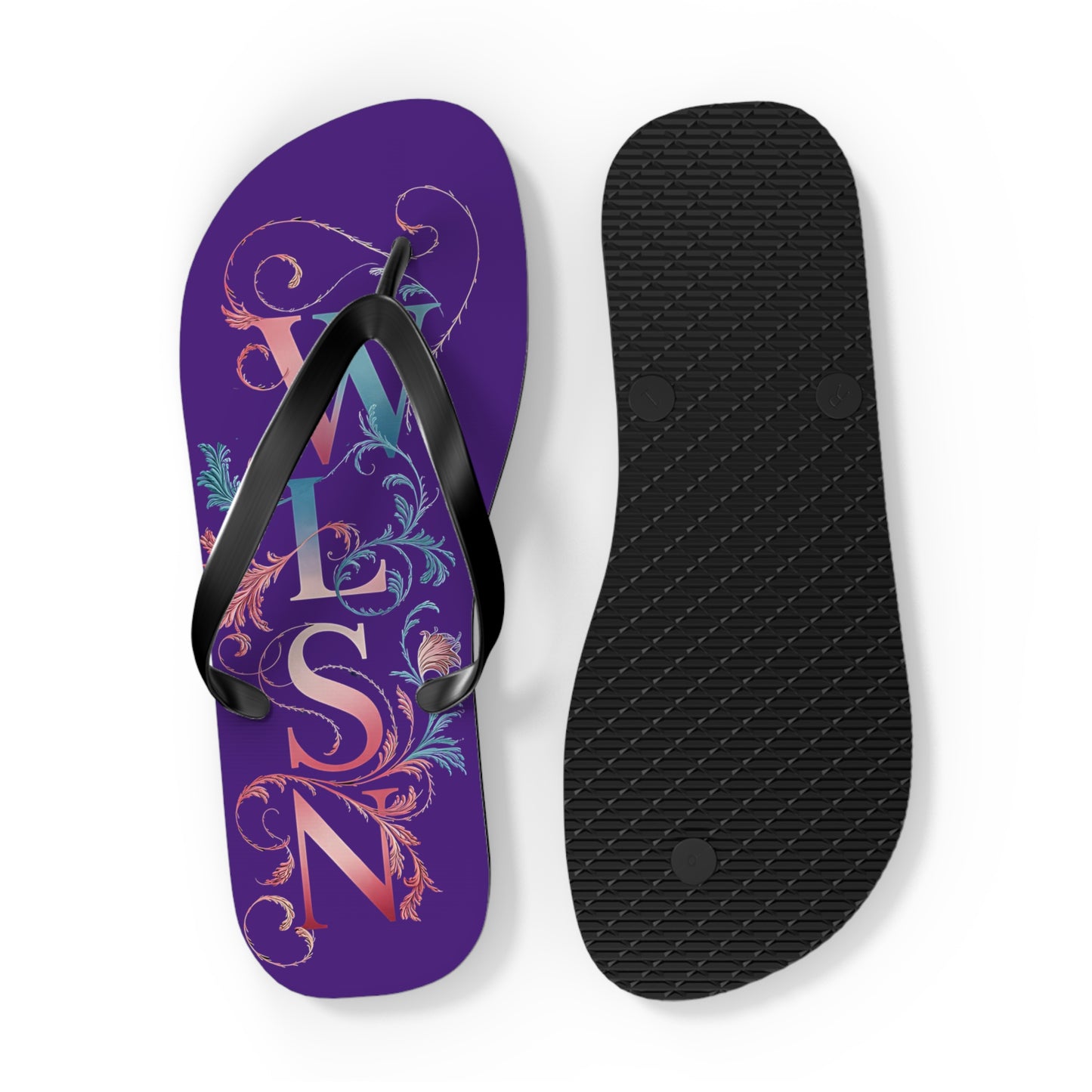 Wilson Flip Flops | Purple Sandals, Beachwear