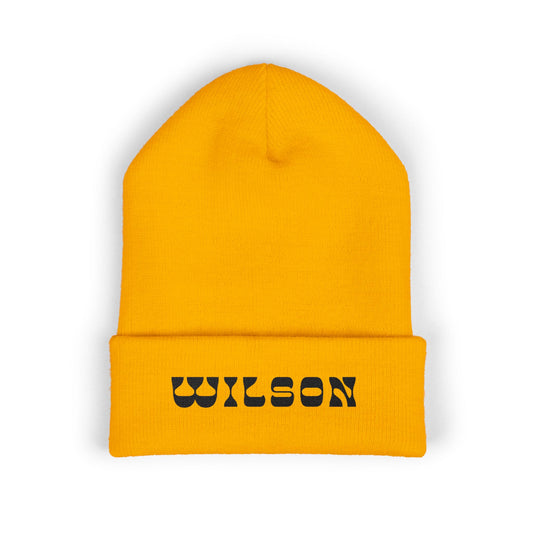 EMBROIDERY - Cuffed Wilson Beanie - Winter Hat, Custom Beanie,
