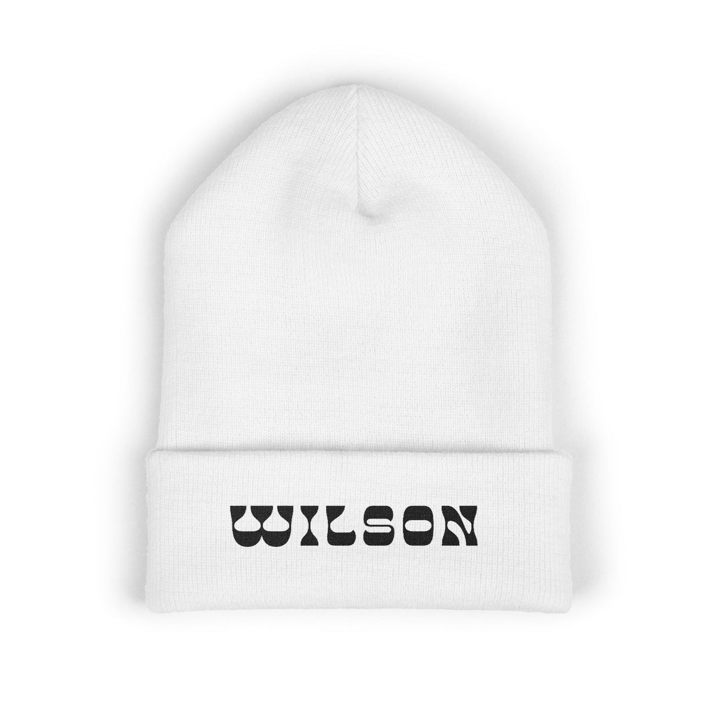 EMBROIDERY - Cuffed Wilson Beanie - Winter Hat, Custom Beanie,