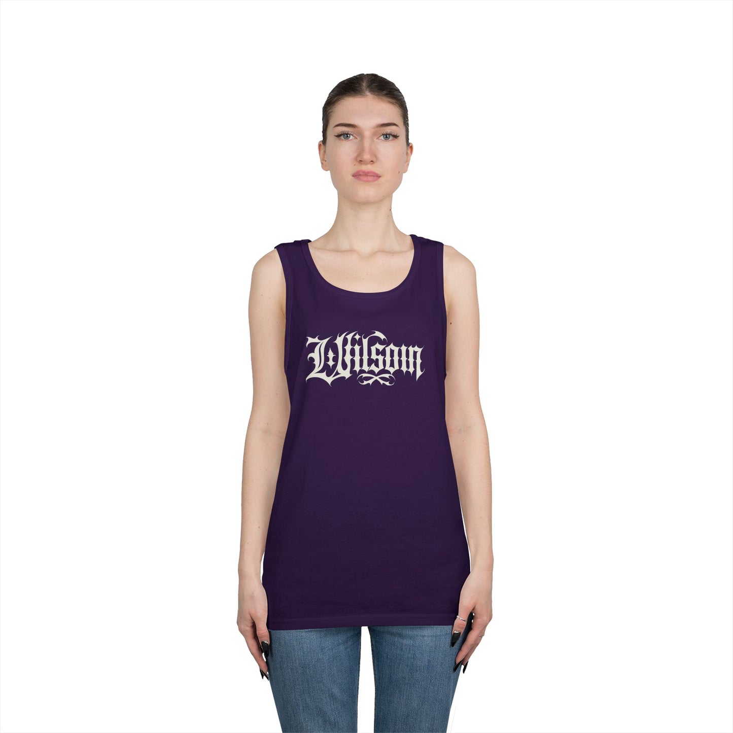 Wilson Graphic Letters - Unisex Heavy Cotton Tank Top