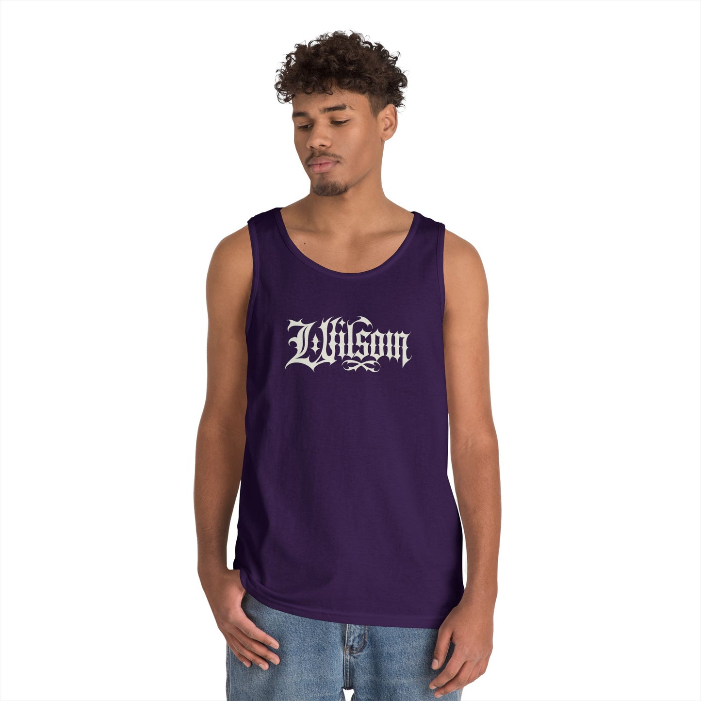 Wilson Graphic Letters - Unisex Heavy Cotton Tank Top