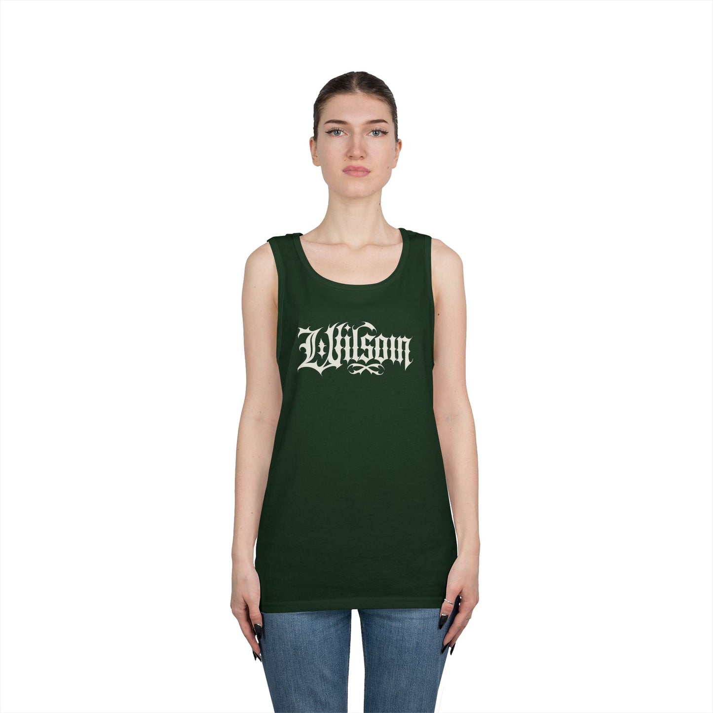 Wilson Graphic Letters - Unisex Heavy Cotton Tank Top