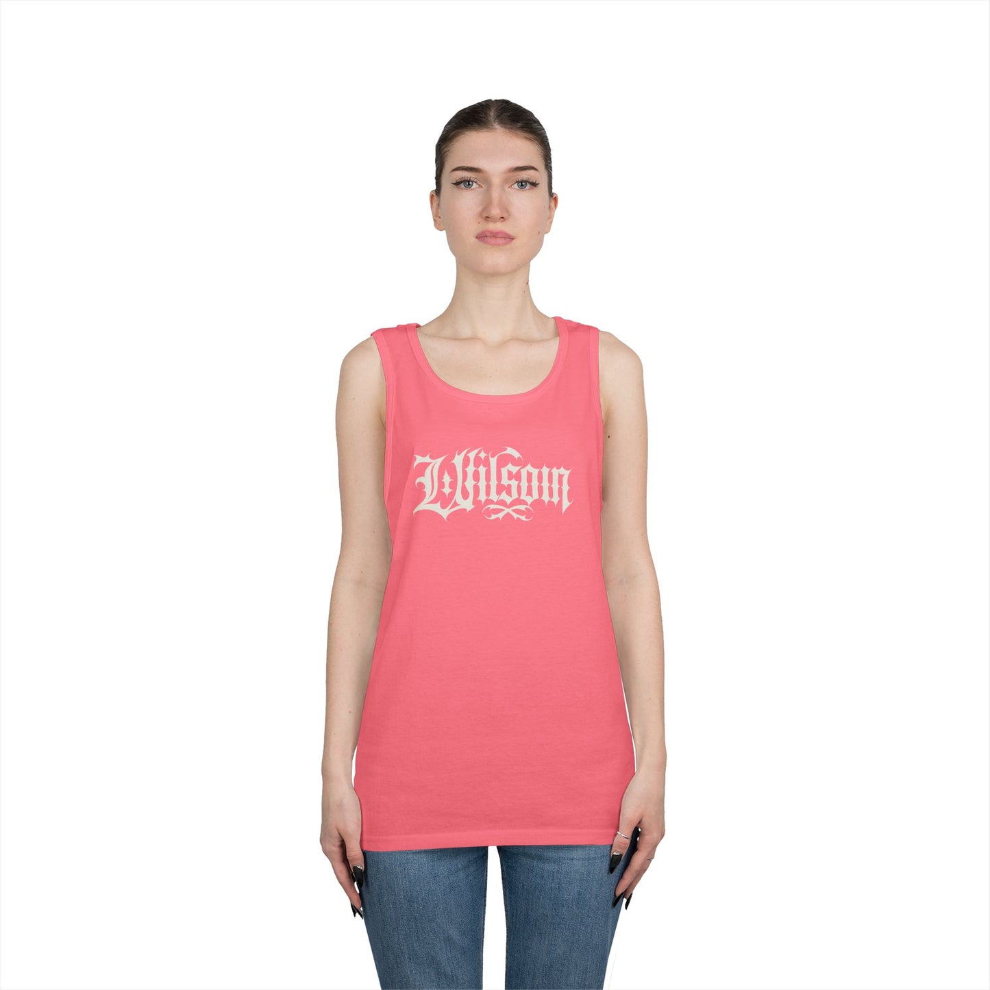 Wilson Graphic Letters - Unisex Heavy Cotton Tank Top