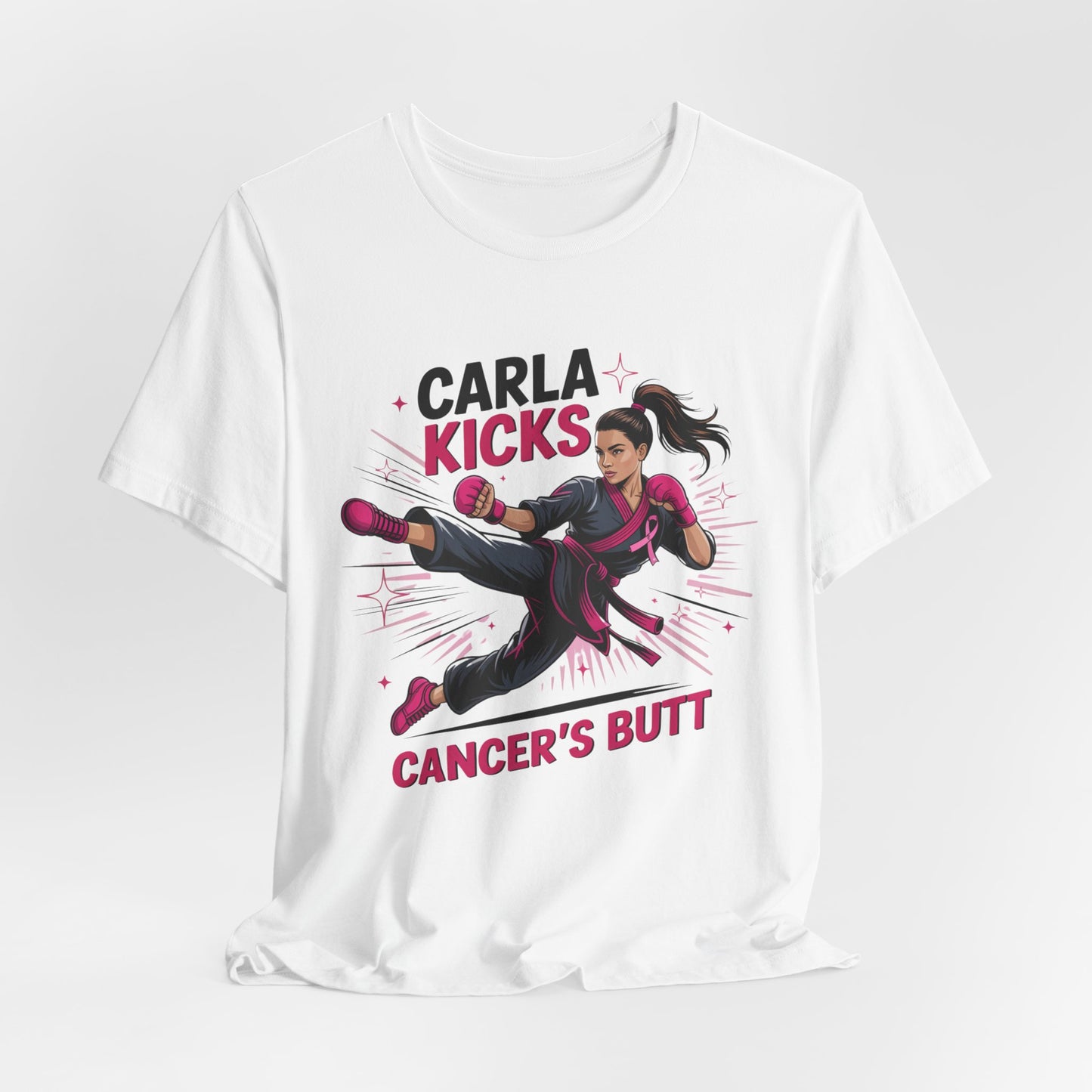 Carla Kicks Cancer - Stylish Short Sleeve Shirt