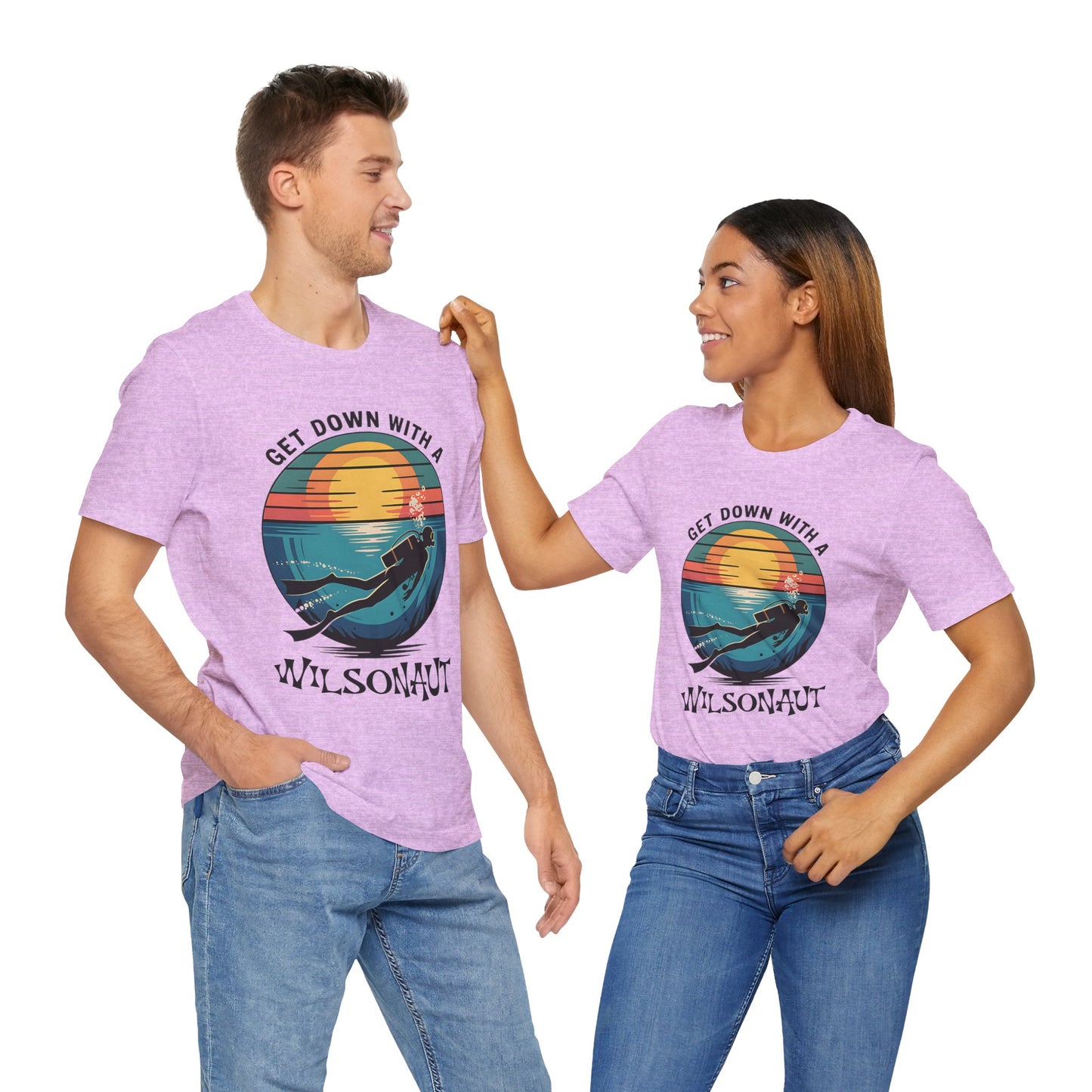 Scuba, Get Down with WILSON -  Unisex Tee Shirt