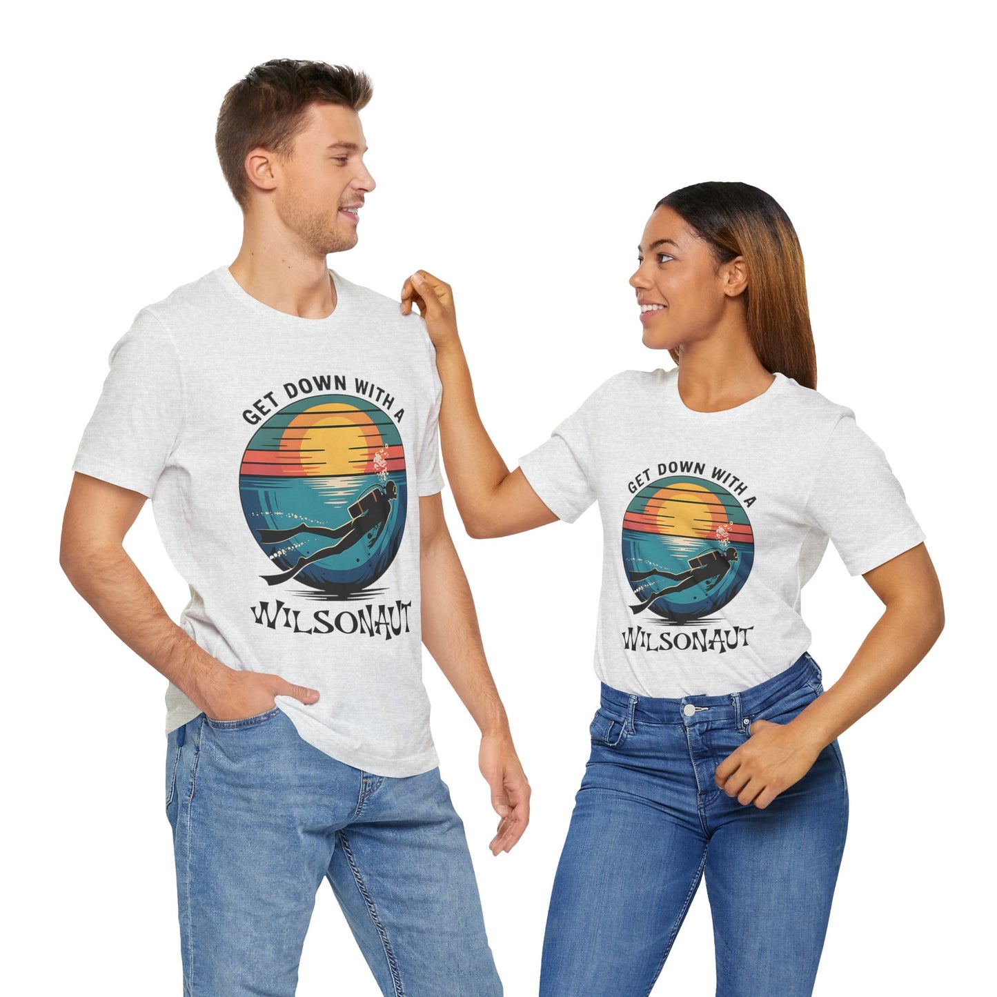 Scuba, Get Down with WILSON -  Unisex Tee Shirt