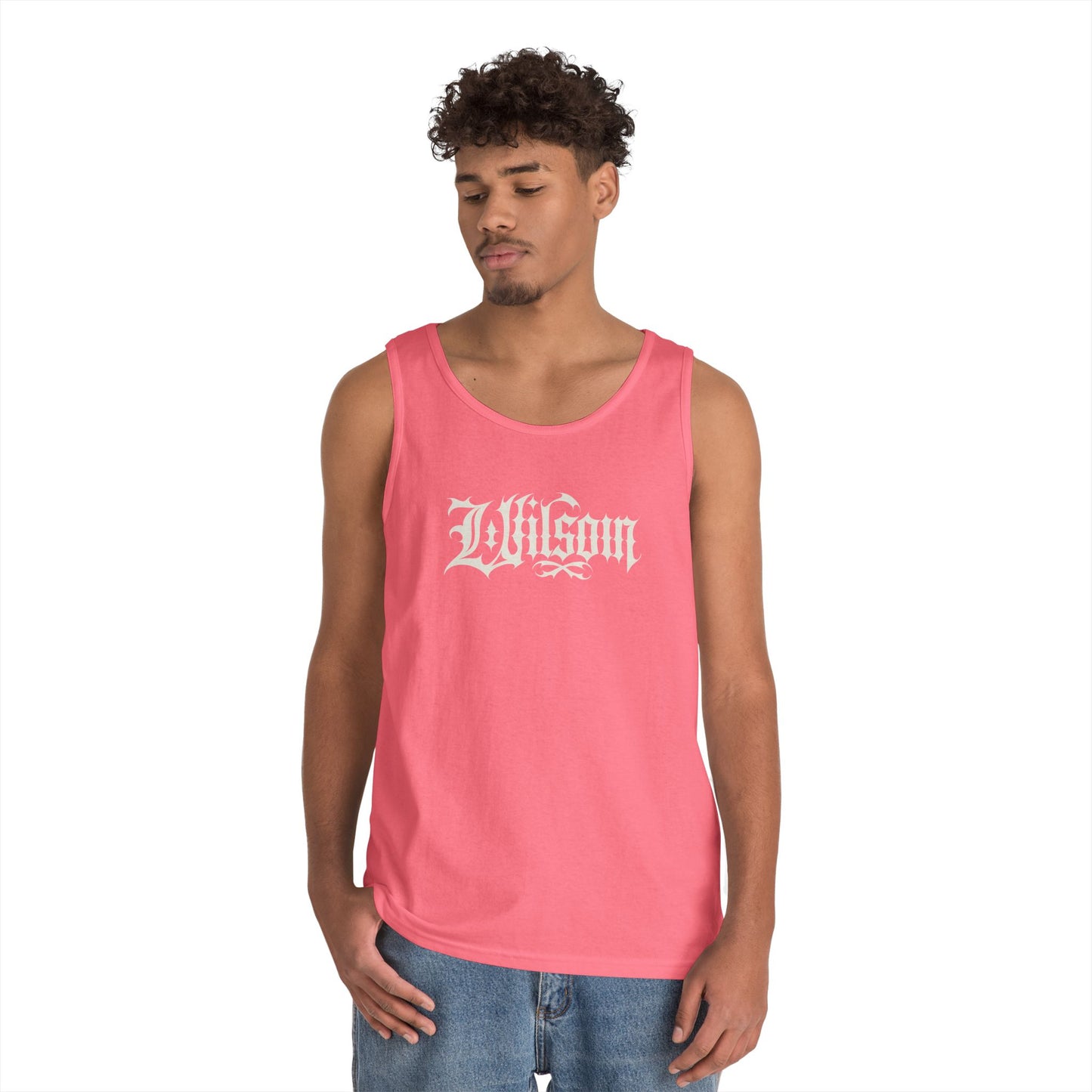 Wilson Graphic Letters - Unisex Heavy Cotton Tank Top