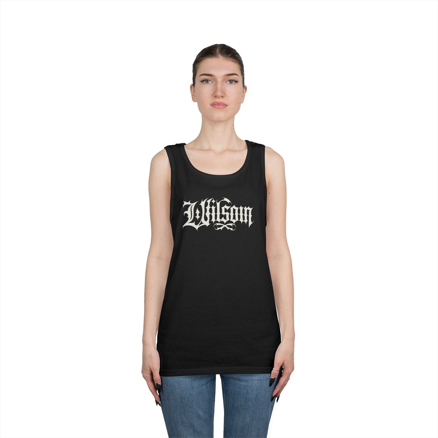 Wilson Graphic Letters - Unisex Heavy Cotton Tank Top