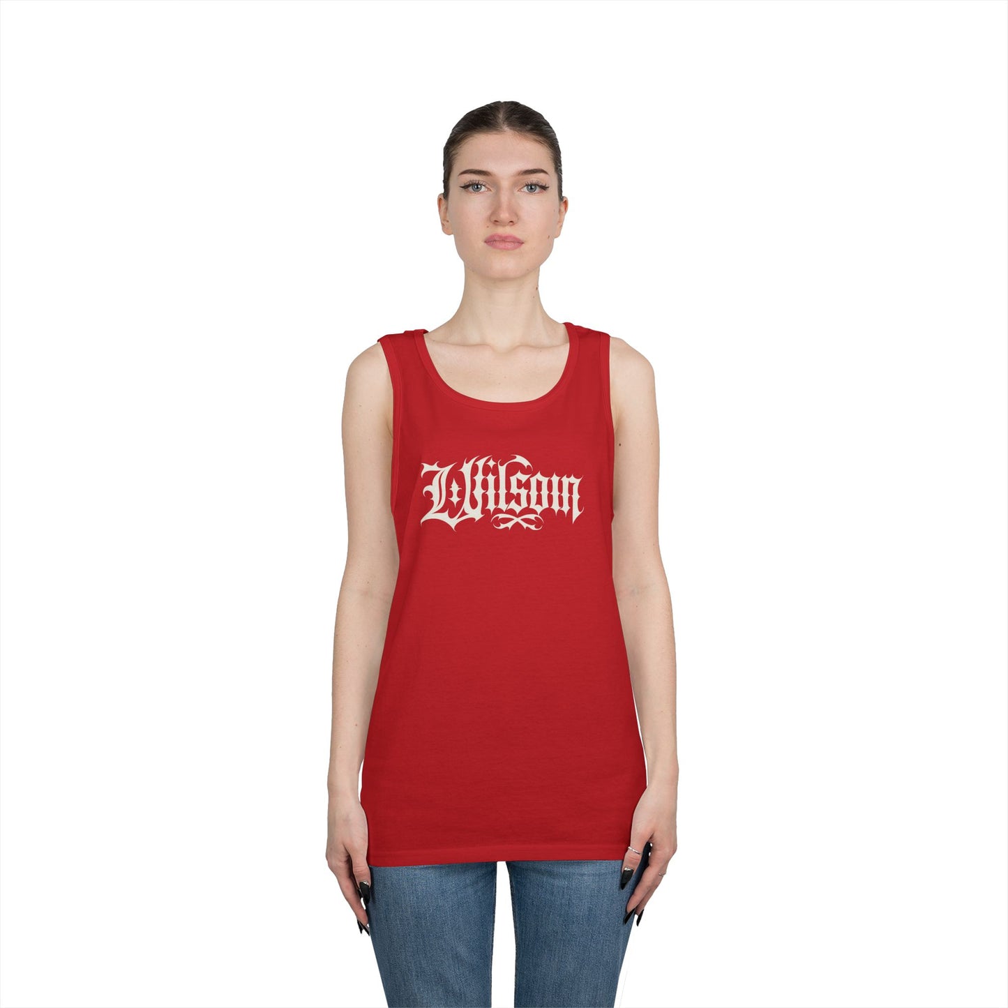 Wilson Graphic Letters - Unisex Heavy Cotton Tank Top
