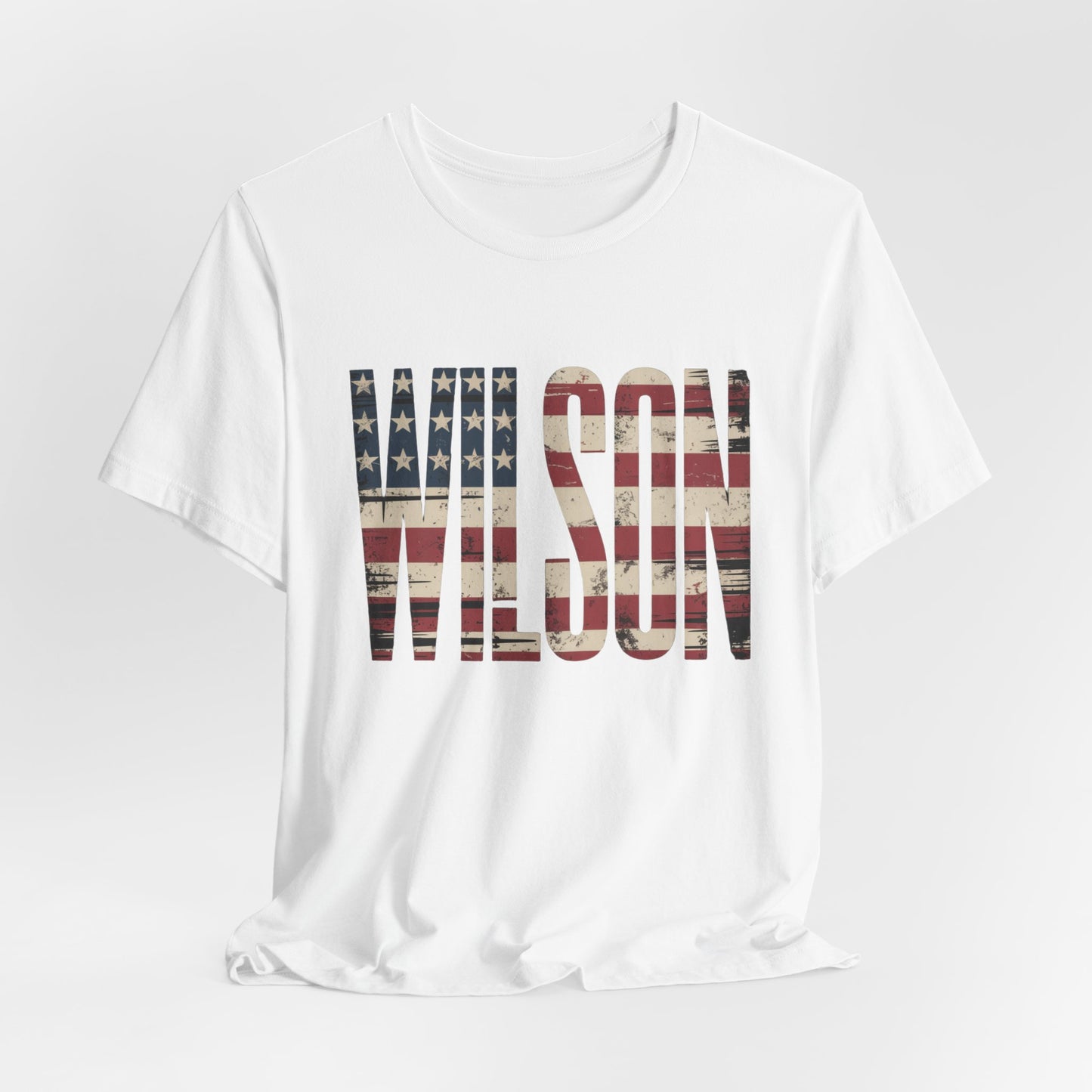 Wilson USA Flag Letters - Unisex Tee Shirt